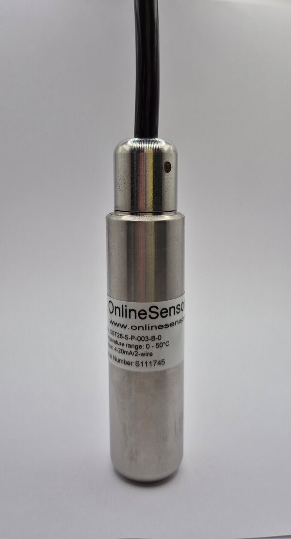 0 to 100 4-20mA submersible temp sensor probe