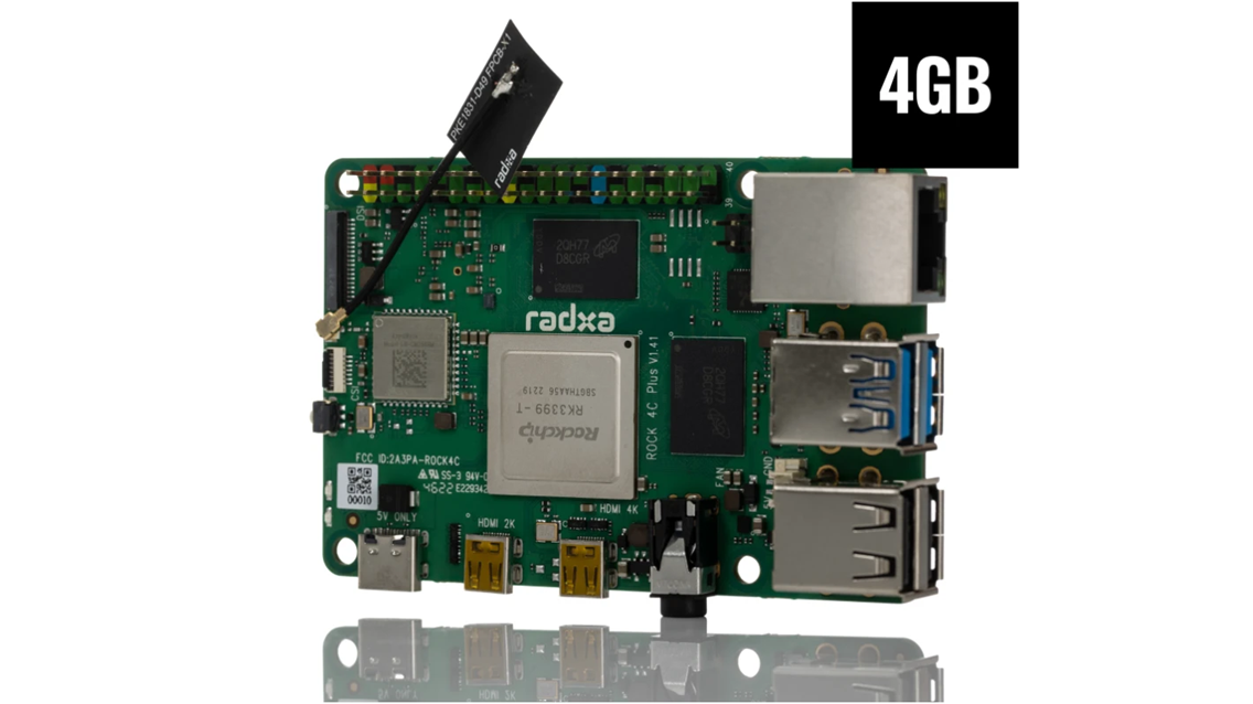 ROCK 4 Model C + 4G Power SBC Raspberry Pi Alternative Buy Online